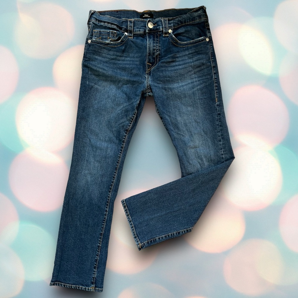 True Religion Men’s Ricky Relaxed Straight Denim Jeans Size 34” - Picture 2 of 6